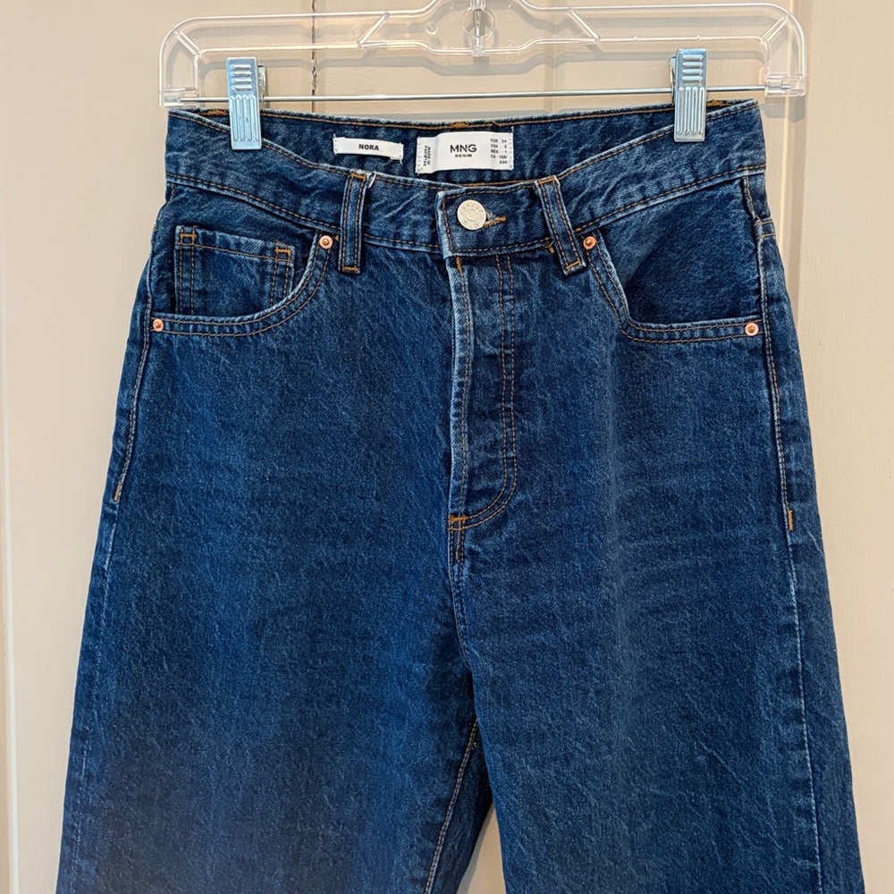 Mango Nora High Waist Wide Leg Jeans - Picture 4 of 8